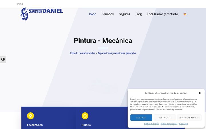 Screenshot di chapisteriadaniel.es