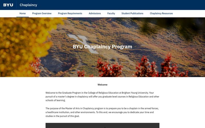 Screenshot von chaplaincy.byu.edu