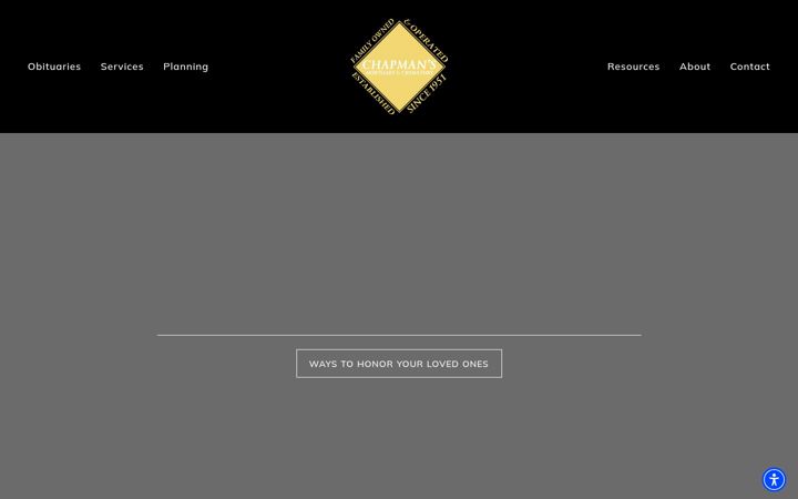 Screenshot of chapmans-mortuary.com