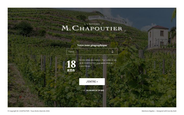 Screenshot of chapoutier.com