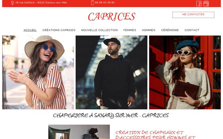 Screenshot di chappellerie-caprices.fr