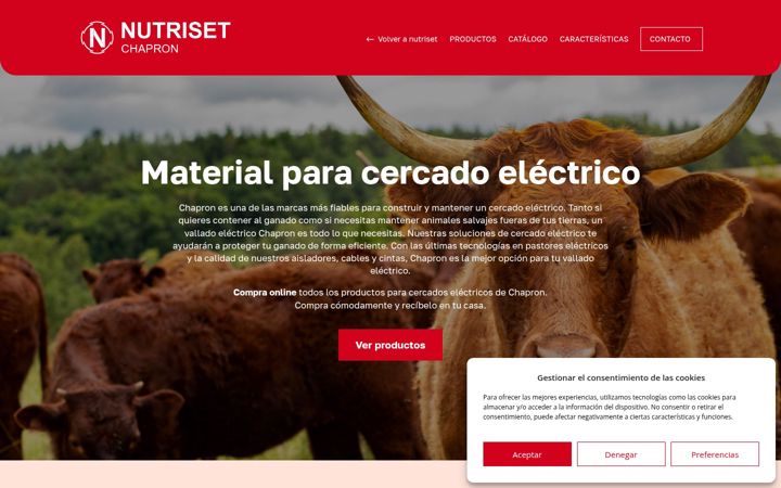 Screenshot of chapron-nutriset.com