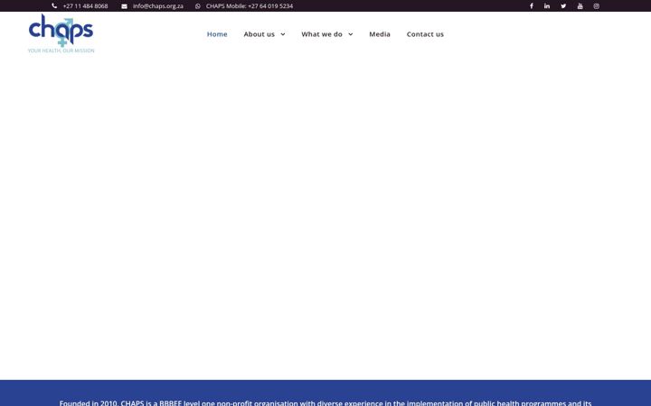 Captura de ecrã de chaps.org.za