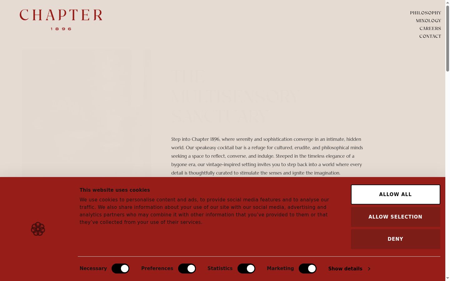 Screenshot des Einwilligungsbanners vor jeglicher Interaktion
