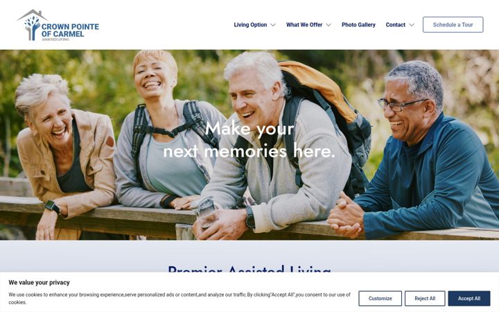 Screenshot of chapterscarmel.com