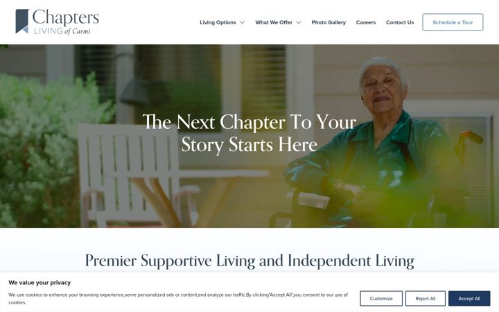 Screenshot of chapterscarmi.com