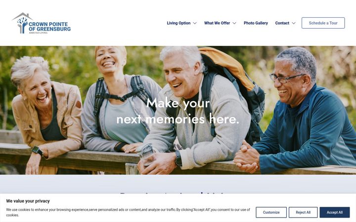 Screenshot of chaptersgreensburg.com