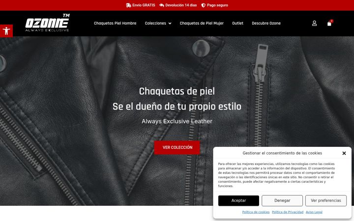 Screenshot of chaquetaspielozonne.com
