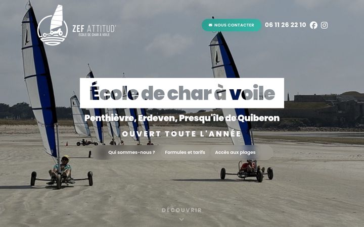 Screenshot of char-a-voile-bretagne.com