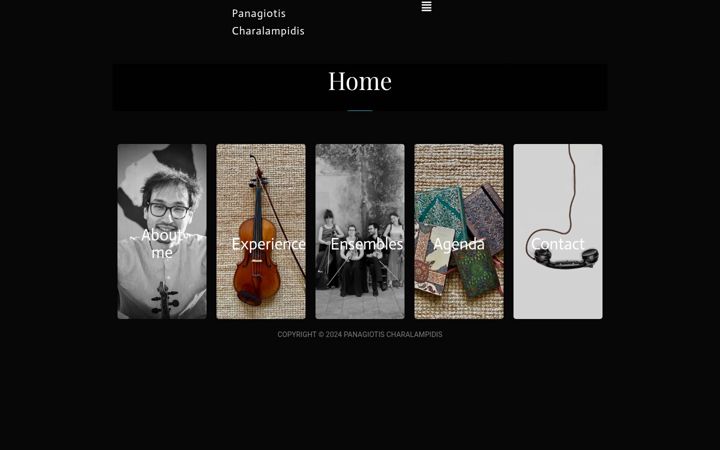 Screenshot of charalampidisviolin.com