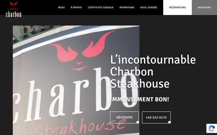 Captura de pantalla de charbon.ca