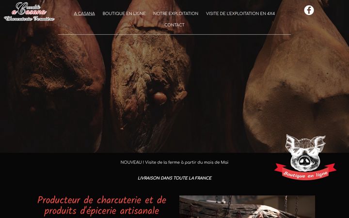 Screenshot of charcuterie-corse-pietralba.com