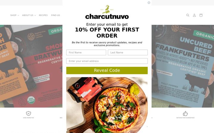 Screenshot of charcutnuvo.com