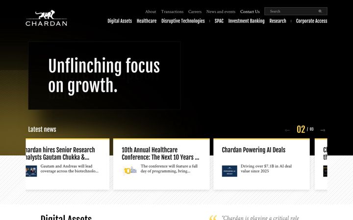 Screenshot of chardan.com