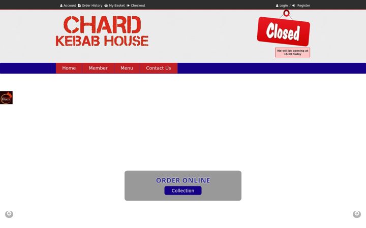 Screenshot ta' chardkebabhouse.co.uk