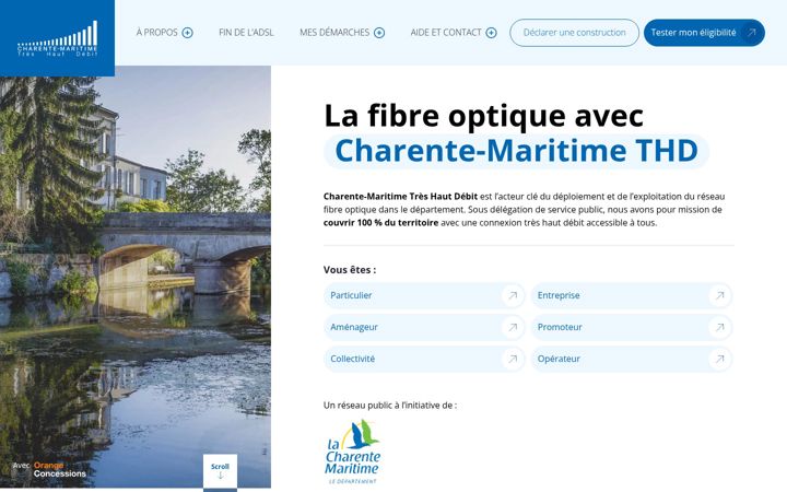 Screenshot ta' charentemaritimetreshautdebit.fr