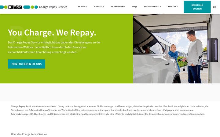 Skærmbillede af charge-repay.io