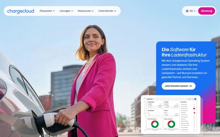 Screenshot of chargecloud.de