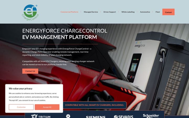 Screenshot ta' chargecontrol.uk