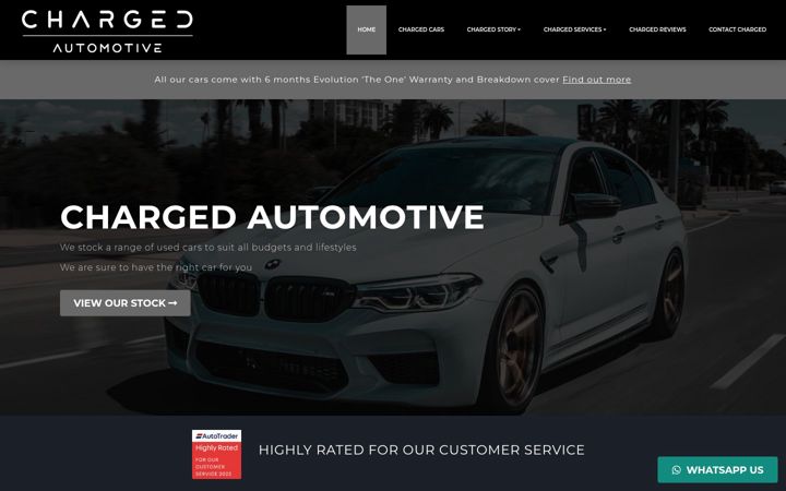 Screenshot ta' chargedautomotive.co.uk