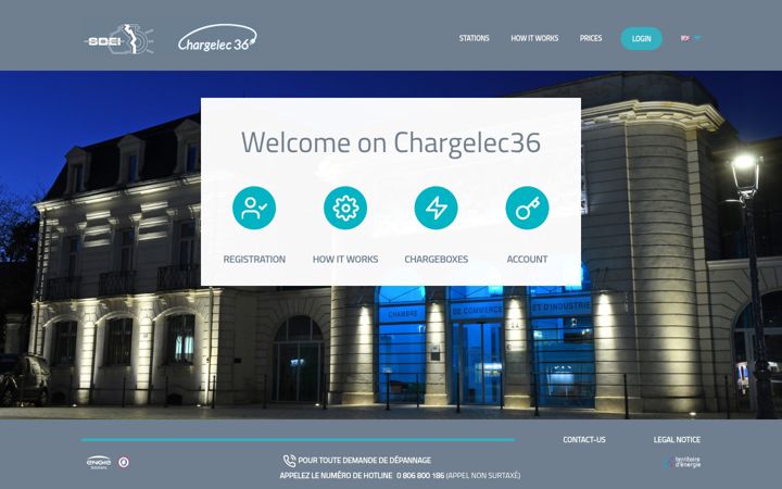 Skjermbilde av chargelec36.fr