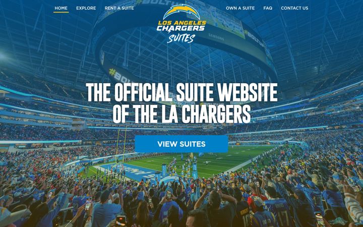 Screenshot of chargerssuites.com