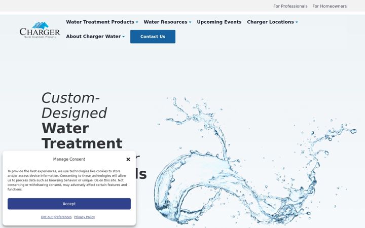 Snímek obrazovky chargerwater.com