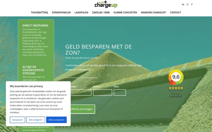 Posnetek zaslona chargeup-noord.nl
