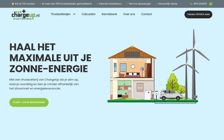 Posnetek zaslona chargeup.nl
