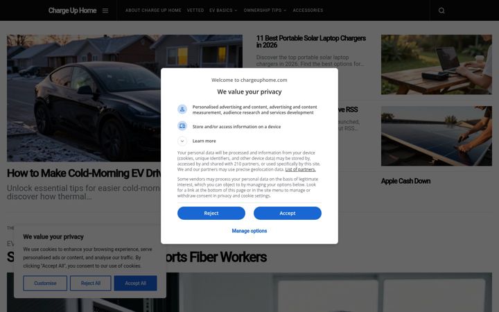 Screenshot of chargeuphome.com