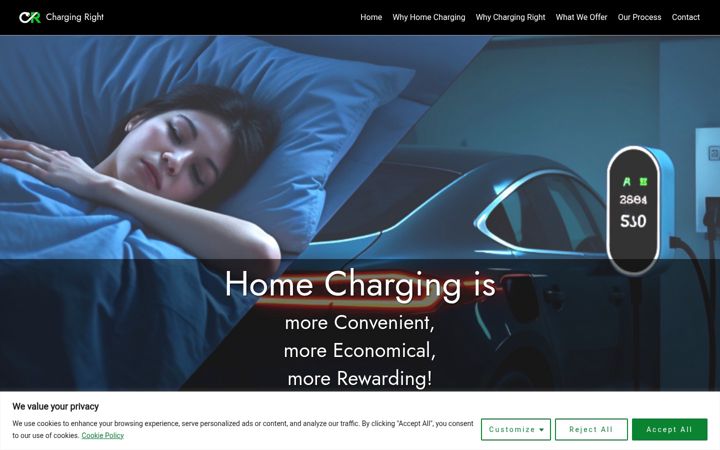 Screenshot of chargingright.com