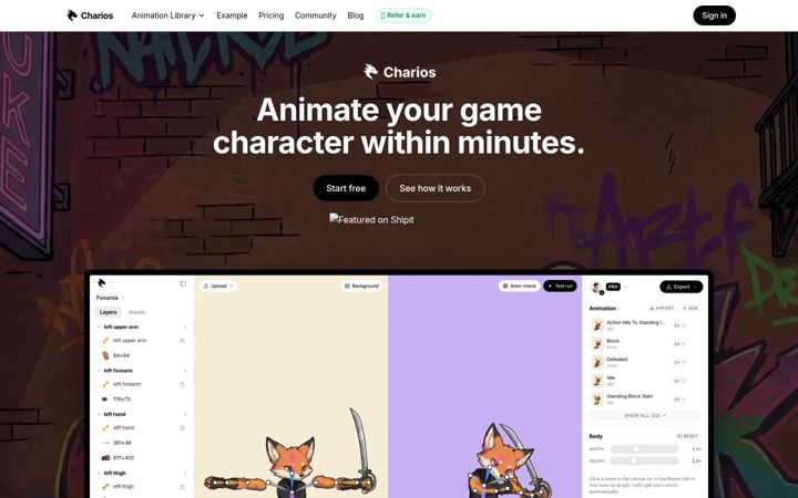 Screenshot of charios.com