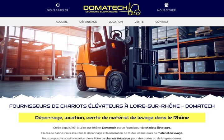 Skjermbilde av chariot-domatech.fr