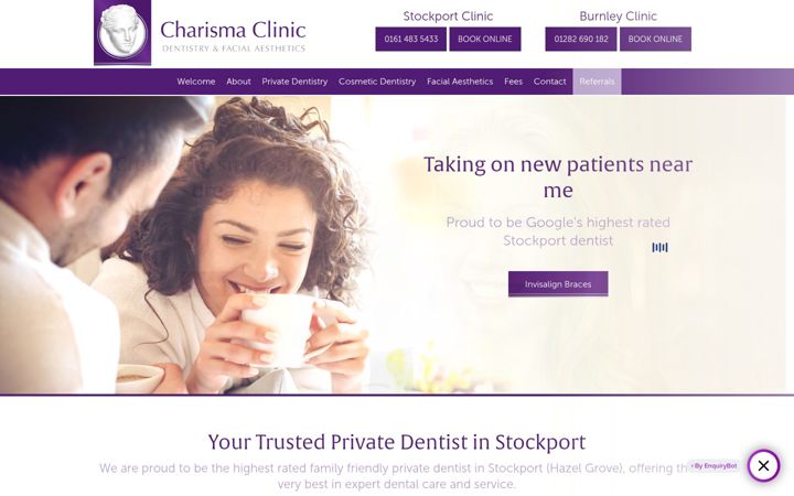 Képernyőkép: charisma-clinic.co.uk