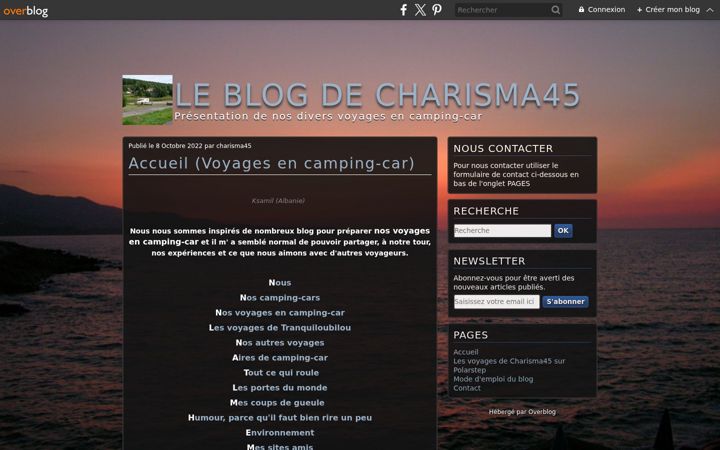 Screenshot of charisma45.com