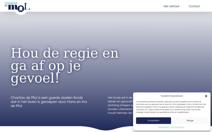 Screenshot di charitasdemol.nl