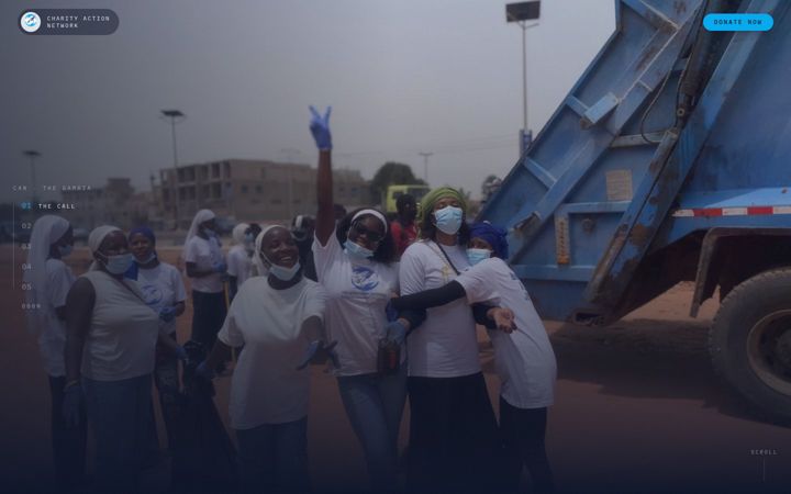 Screenshot of charityaction.network
