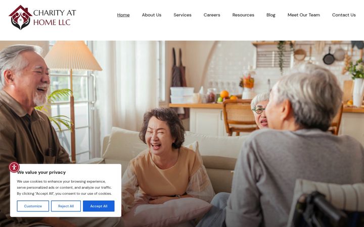 Screenshot of charityathomellc.com