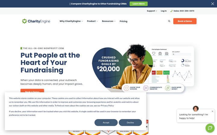 Screenshot di charityengine.net