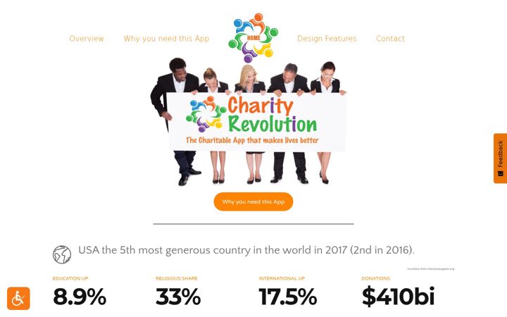 Screenshot of charityrevolution.com