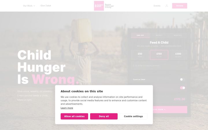 Screenshot ta' charityright.org.uk