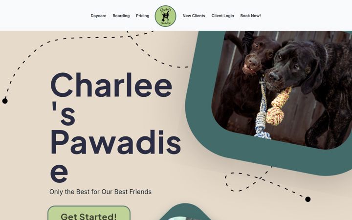 Screenshot of charleespawadise.com