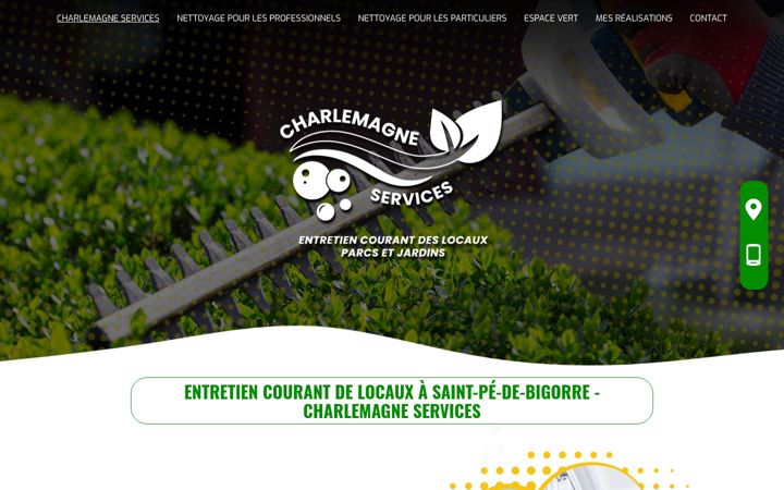 Skjermbilde av charlemagne-services.fr
