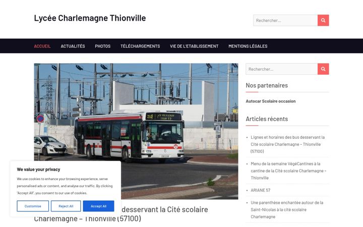 Skjermbilde av charlemagne-thionville.fr