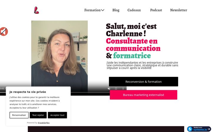 Skjermbilde av charlenne-lheureux.fr