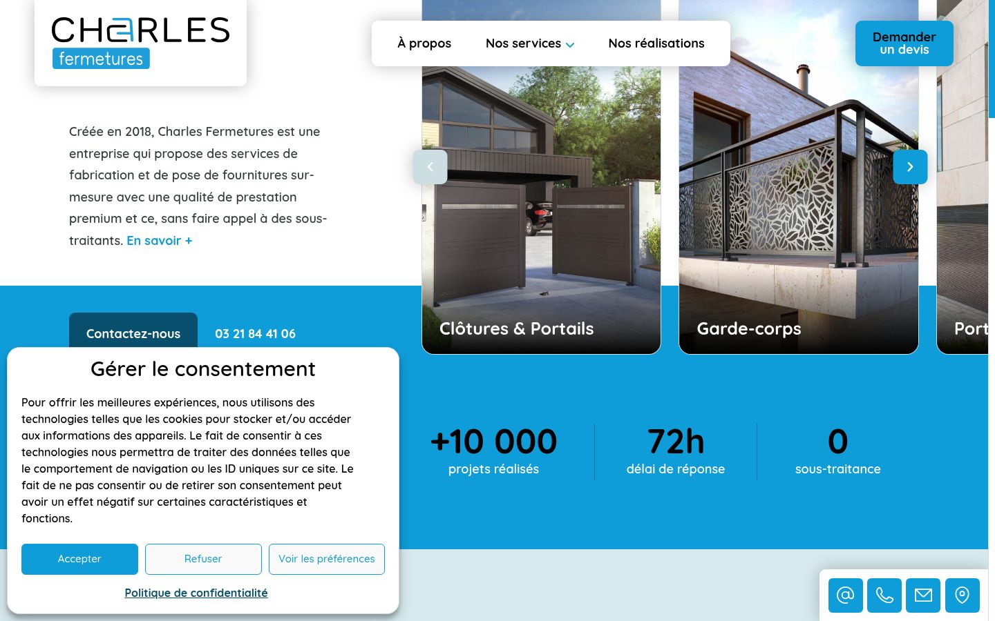 Snímek obrazovky baneru souhlasu zobrazeného před jakoukoli interakcí