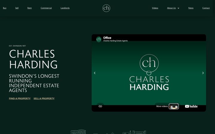 Screenshot van charles-harding.co.uk