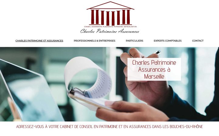 Snimka zaslona za charles-patrimoine-assurances.fr