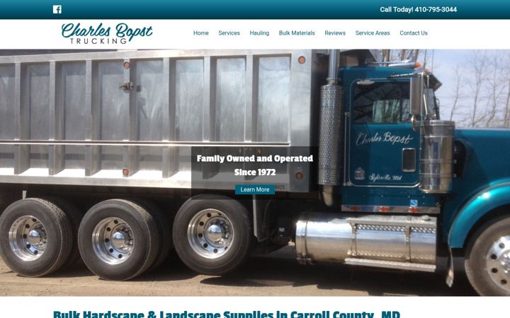Screenshot of charlesbopsttrucking.com