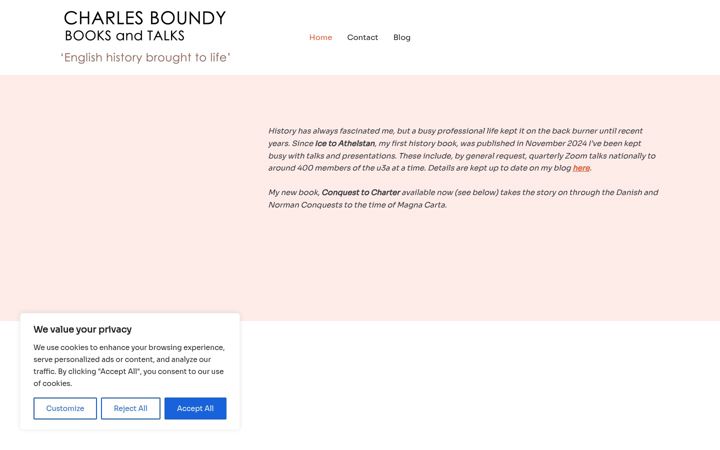Screenshot of charlesboundy.com